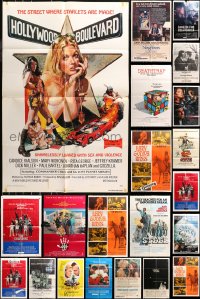 6d0217 LOT OF 60 FOLDED ONE-SHEETS 1960s-1980s great images from a variety of different movies!