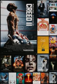 6d0986 LOT OF 28 UNFOLDED MOSTLY DOUBLE-SIDED 27X40 ONE-SHEETS 1990s-2010s cool movie images!