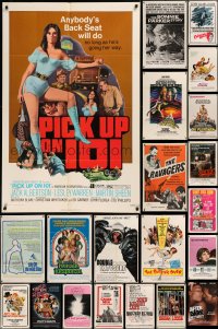 6d0202 LOT OF 79 FOLDED ONE-SHEETS 1960s-1990s great images from a variety of different movies!