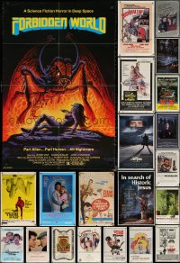 6d0221 LOT OF 57 FOLDED ONE-SHEETS 1970s-1980s great images from a variety of different movies!