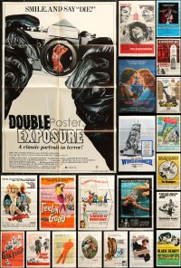 6d0215 LOT OF 62 FOLDED ONE-SHEETS 1960s-1990s great images from a variety of different movies!