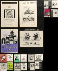 6d0053 LOT OF 24 UNCUT OVERSIZED PRESSBOOKS 1960s-1970s advertising for a variety of different movies!