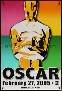 6f0803 77th ANNUAL ACADEMY AWARDS DS 1sh 2005 Brett Davidson artwork of the Oscar!