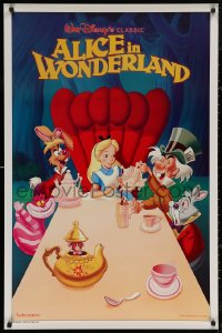 6f0810 ALICE IN WONDERLAND int'l 1sh R1989 Walt Disney, Lewis Carroll, completely different and rare!