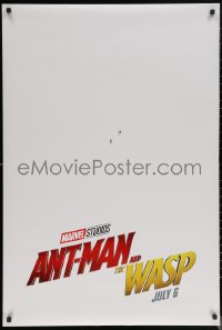 6f0816 ANT-MAN & THE WASP teaser DS 1sh 2018 Marvel, Paul Rudd and Evangline Lilly in title roles!