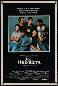 6f0479 OUTSIDERS Aust 1sh 1983 Coppola, S.E. Hinton, Howell, Dillon, Macchio, Swayze, Lowe, Estevez