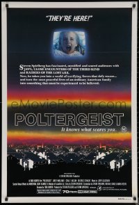 6f0480 POLTERGEIST Aust 1sh 1982 Tobe Hooper, classic, they're here, Heather O'Rourke screaming!