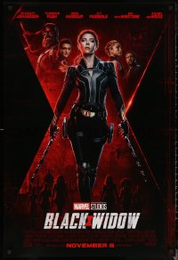 6f0850 BLACK WIDOW advance DS 1sh 2020 Scarlet Johansson as Natasha Romanoff, Marvel superhero!