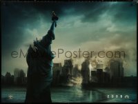 6f0625 CLOVERFIELD teaser DS British quad 2008 destroyed New York & Lady Liberty decapitated!