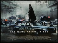 6f0628 DARK KNIGHT RISES DS British quad 2012 different image of Bale in title role, the legend ends!