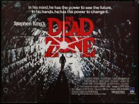 6f0631 DEAD ZONE British quad 1984 Cronenberg, Stephen King, Christopher Walken sees the future!
