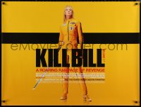 6f0645 KILL BILL: VOL. 1 DS British quad 2003 Quentin Tarantino, full-length Uma Thurman with katana!