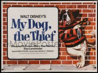 6f0651 MY DOG THE THIEF British quad 1970 Walt Disney, wacky completely different art of canine!