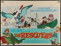 6f0653 RESCUERS British quad 1977 Disney mouse adventure cartoon from the depths of Devil's Bayou!
