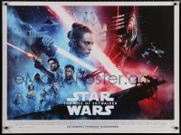 6f0656 RISE OF SKYWALKER advance DS British quad 2019 Star Wars, Ridley, Hamill, Fisher, great cast montage!