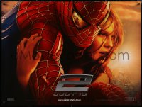 6f0659 SPIDER-MAN 2 teaser DS British quad 2004 image of Tobey Maguire & Kirsten Dunst, Destiny!