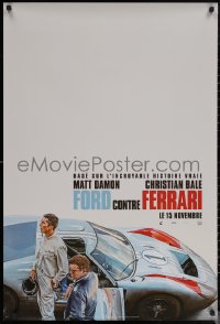 6f0426 FORD V FERRARI Canadian DS style A teaser 1sh 2019 Damon as Shelby, Bale as Miles, Le Mans!