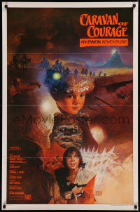 6f0866 CARAVAN OF COURAGE int'l 1sh 1984 An Ewok Adventure, Star Wars, Kazuhiko Sano!