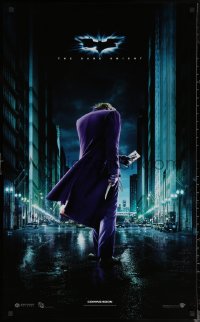 6f0255 DARK KNIGHT 25x40 English commercial poster 2008 Christian Bale as Batman looking over city!