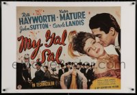 6f0274 MY GAL SAL 26x38 commercial poster 1980s great images of Rita Hayworth + Victor Mature!
