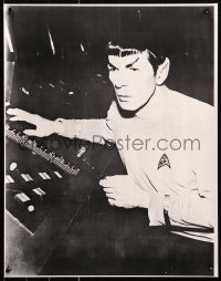 6f0282 STAR TREK 18x23 commercial poster 1960s horizontal close-up of First Officer Mr. Spock!