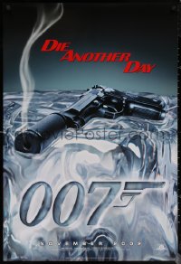 6f0889 DIE ANOTHER DAY teaser DS 1sh 2002 Pierce Brosnan as James Bond, image of gun melting ice!
