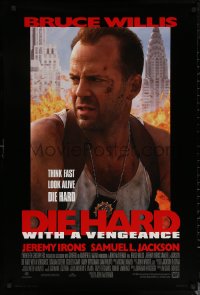 6f0890 DIE HARD WITH A VENGEANCE style B DS 1sh 1995 Bruce Willis, Jeremy Irons, Samuel L. Jackson