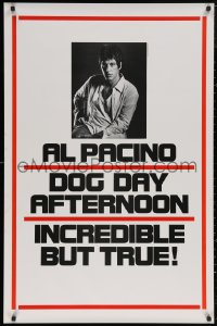 6f0894 DOG DAY AFTERNOON teaser 1sh 1975 Al Pacino, Sidney Lumet bank robbery crime classic!