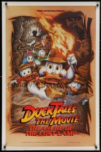 6f0895 DUCKTALES: THE MOVIE DS 1sh 1990 Walt Disney, Scrooge McDuck, cool adventure art by Drew!