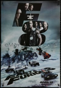 6f0727 FATE OF THE FURIOUS teaser Egyptian poster 2017 F. Gary Gray, Vin Diesel, Dwayne Johnson!