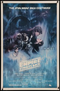 6f0897 EMPIRE STRIKES BACK studio style 1sh 1980 classic Gone With The Wind style art by Roger Kastel!