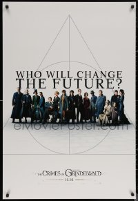 6f0905 FANTASTIC BEASTS: THE CRIMES OF GRINDELWALD int'l teaser DS 1sh 2018 who will change the future?