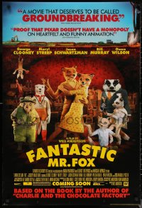 6f0906 FANTASTIC MR. FOX advance DS 1sh 2009 Wes Anderson stop-motion, Clooney, Streep