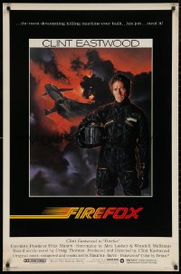6f0915 FIREFOX 1sh 1982 cool C.D. de Mar art of the flying killing machine & Clint Eastwood!