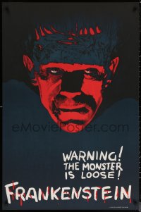 6f0001 FRANKENSTEIN teaser S2 poster 2000 best artwork of Boris Karloff as the monster!