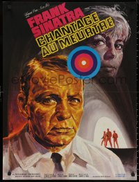 6f0517 NAKED RUNNER French 22x30 1967 completely different art of Frank Sinatra by Michel Landi!