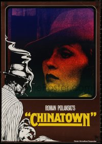 6f0420 CHINATOWN teaser German 1974 Polanski classic, completely different image of Faye Dunaway!