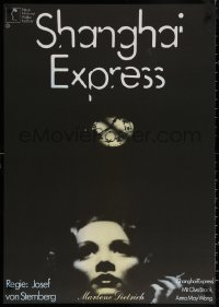 6f0423 SHANGHAI EXPRESS German R1970 Josef von Sternberg, cool image of Marlene Dietrich and clock!