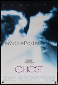 6f0931 GHOST 1sh 1990 classic romantic close up of spirit Patrick Swayze & sexy Demi Moore!