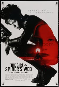 6f0937 GIRL IN THE SPIDER'S WEB int'l advance DS 1sh 2018 from Larsson's Millennium series, Claire Foy!