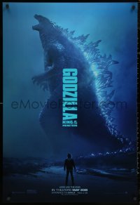6f0943 GODZILLA: KING OF THE MONSTERS teaser DS 1sh 2019 great full-length image of the creature!