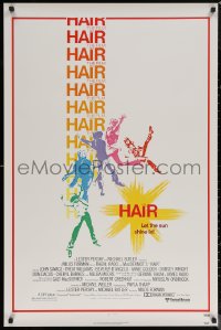 6f0952 HAIR 1sh 1979 Milos Forman musical, Treat Williams, let the sun shine in!