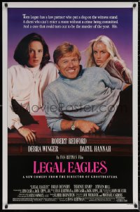 6f1003 LEGAL EAGLES 1sh 1986 Robert Redford, Daryl Hannah, Debra Winger, directed by Ivan Reitman!