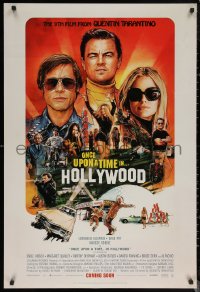 6f1057 ONCE UPON A TIME IN HOLLYWOOD int'l advance DS 1sh 2019 Tarantino, montage art by Chorney!