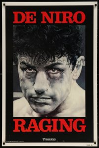 6f1071 RAGING BULL teaser 1sh 1980 Martin Scorsese, classic Kunio Hagio art of Robert De Niro!