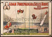 6f0140 CIRCUS WORLD MUSEUM Adam Forepaugh & Sells Bros style 14x19 REPRO poster 1960 big top art!