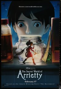 6f1105 SECRET WORLD OF ARRIETTY advance DS 1sh 2012 Japanese Studio Ghibli fantasy anime cartoon!