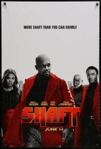 6f1107 SHAFT teaser DS 1sh 2019 Samuel L. Jackson in the title role, he's more than you can handle!