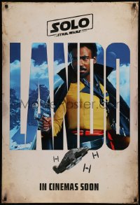 6f1113 SOLO int'l teaser DS 1sh 2018 A Star Wars Story, Ron Howard, Glover as Lando Calrissian!