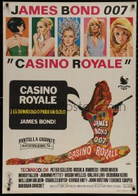 6f0565 CASINO ROYALE Spanish 1967 all-star James Bond spy spoof, psychedelic art by Jano!